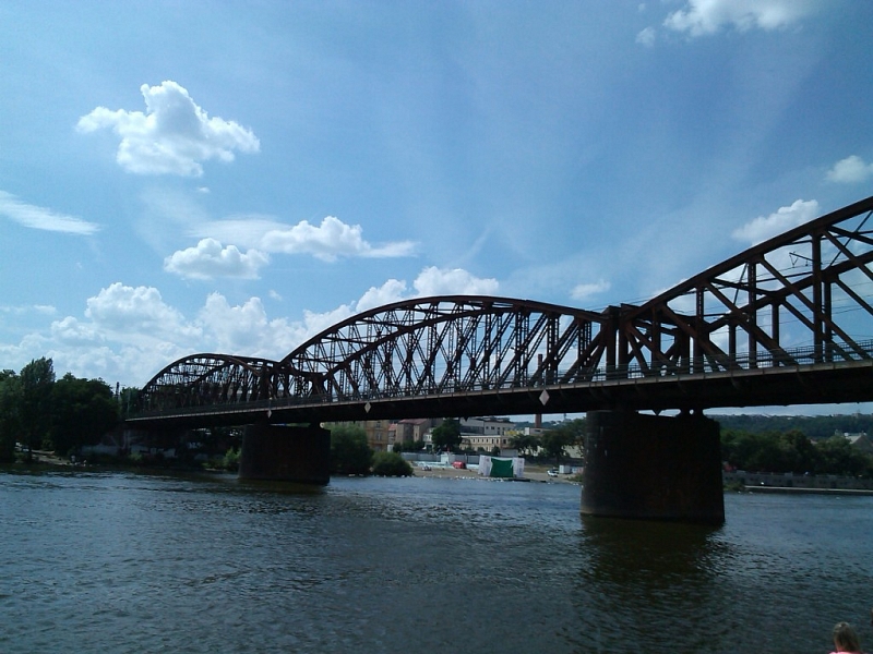Vyšehradský železniční most Praha