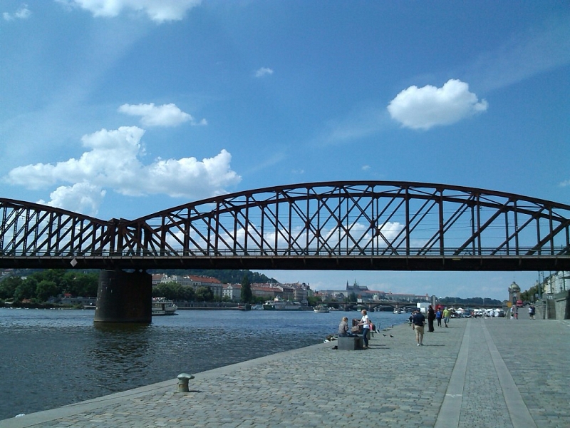 Vyšehradský železniční most Praha
