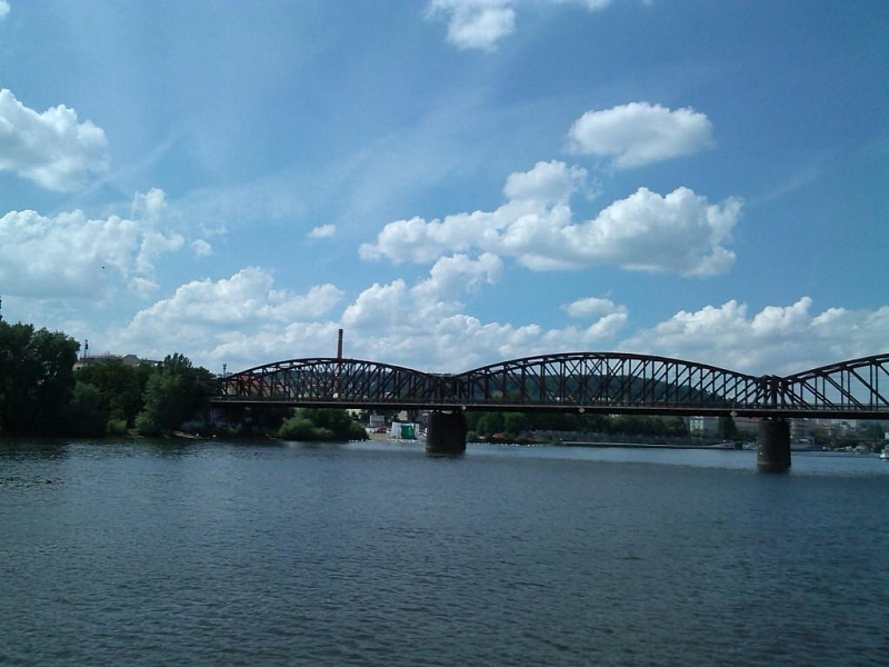 Vyšehradský železniční most Praha