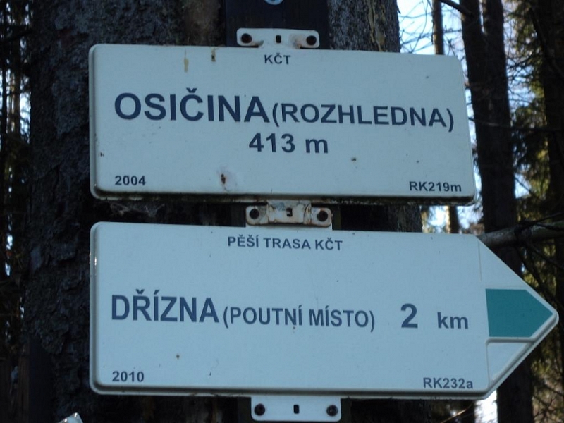 Osičina lookout tower near Vojenice