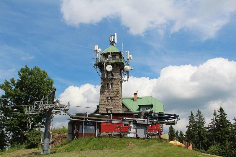 Lookout tower on Tanvaldský Špičák