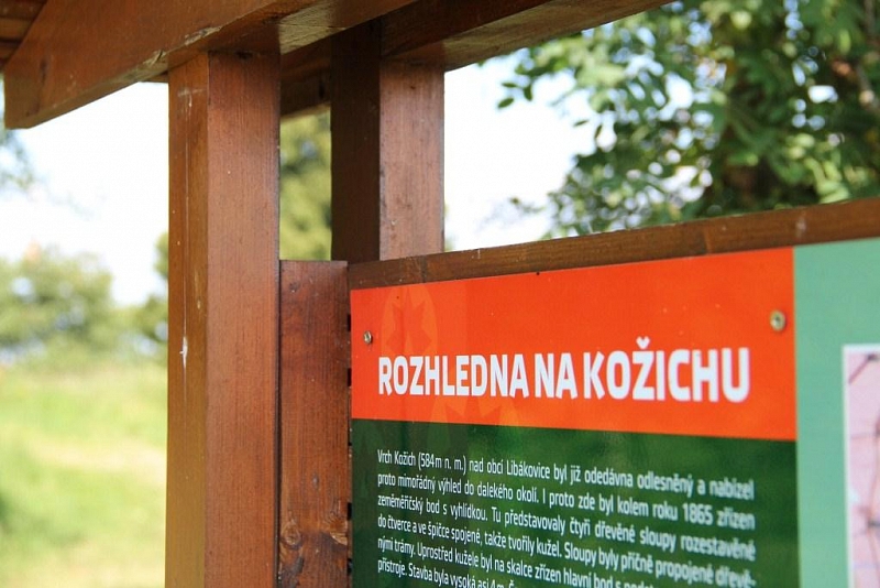 Rozhledna na Kožichu u Řenčů