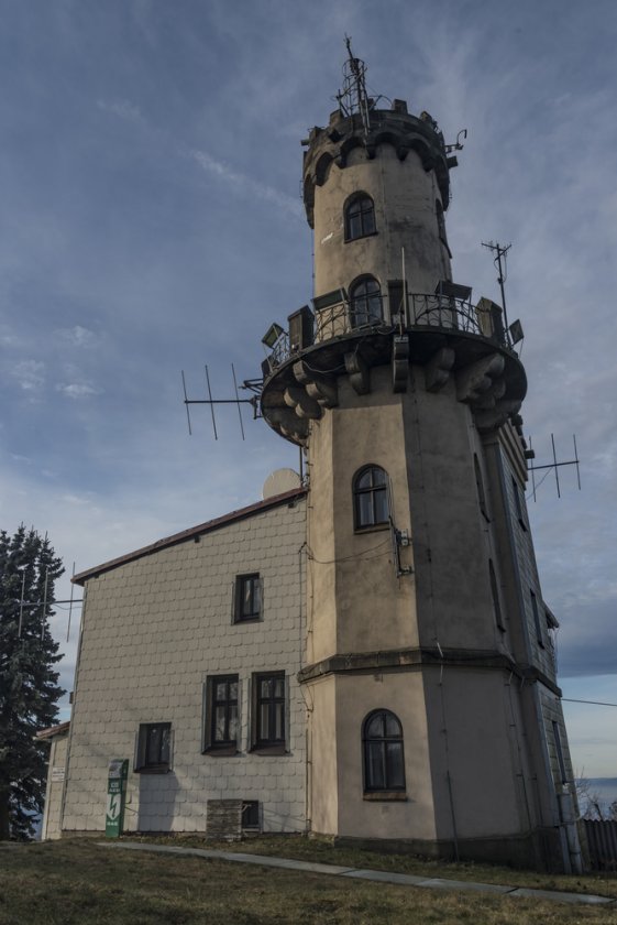 Observation tower on Milešovka in Český Středohoří