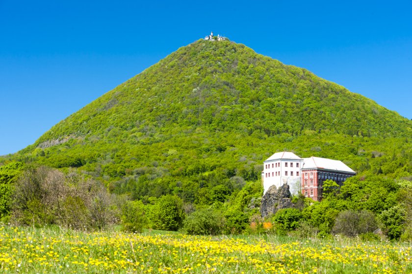 Observation tower on Milešovka in Český Středohoří