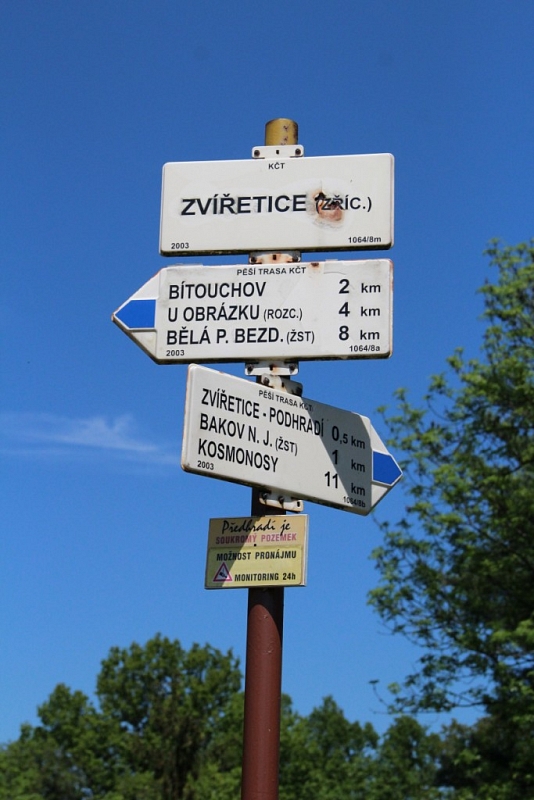 The ruins of the castle Zvířetice