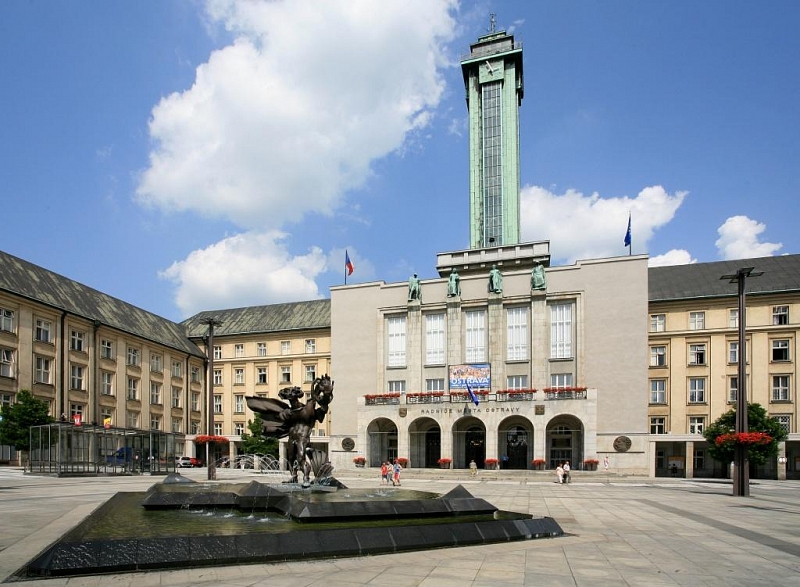 The lookout tower of the New Town Hall in Ostrava
