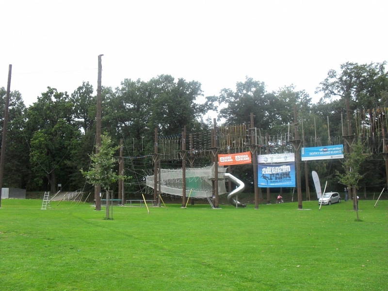 S dětmi do Adrenalin parku Hluboká nad Vltavou