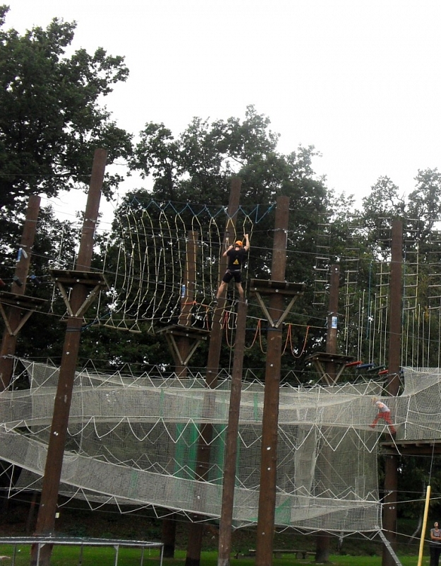 S dětmi do Adrenalin parku Hluboká nad Vltavou