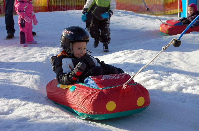 Foxpark na Lipně – zimní výlet s dětmi