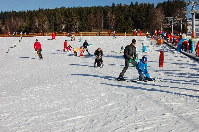 Foxpark na Lipně – zimní výlet s dětmi