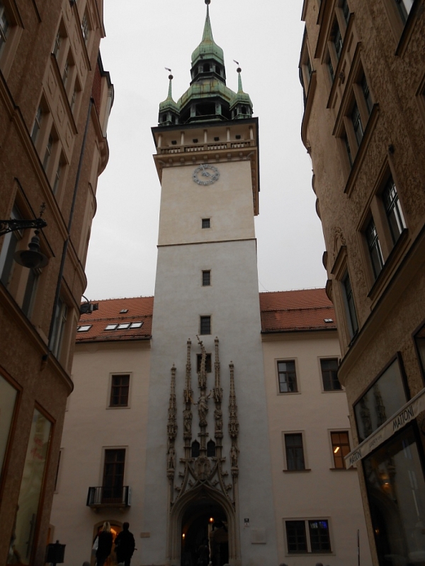 Der Turm des Alten Rathauses in Brünn