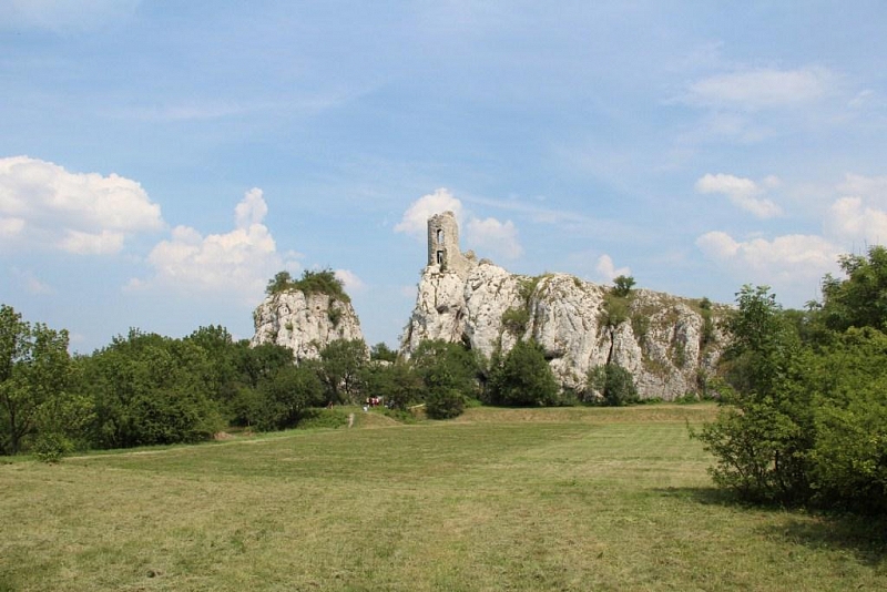 Die Ruinen der Burg Sirotčí Hrádek