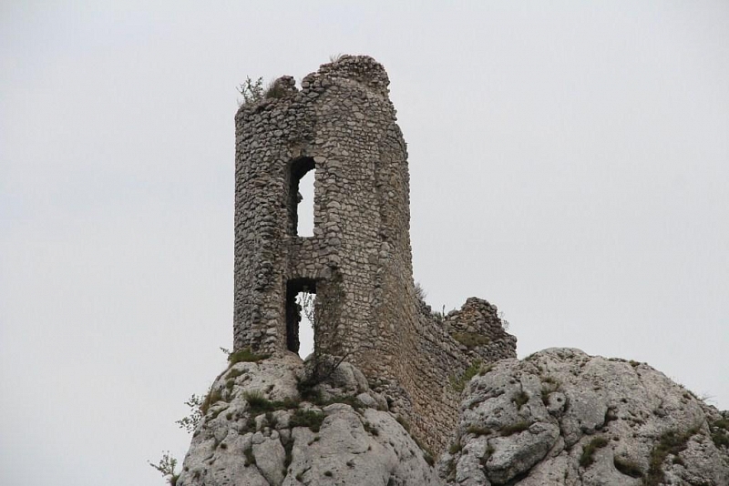 Die Ruinen der Burg Sirotčí Hrádek