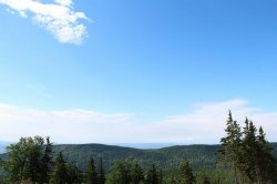 Plešivec Aussichtsturm in der Nähe von Abertam