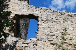 Zřícenina hradu Dívčí Kámen - detail