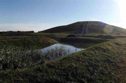 Zelenající se halda u Tuchlovic