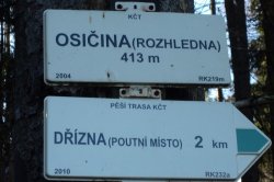 Osičina lookout tower near Vojenice