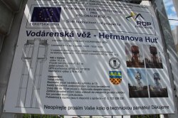 Aussichtsturm auf dem Wasserturm in der Heřmanov-Hütte