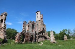 The ruins of the castle Zvířetice