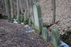 Jüdischer Friedhof und Juden in Podbřezí - Skalka in der Region Dobruš