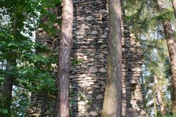 Die Ruinen der Festung Kašovice