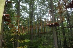 Lanový park Máj - adrenalin pro rodiny s dětmi
